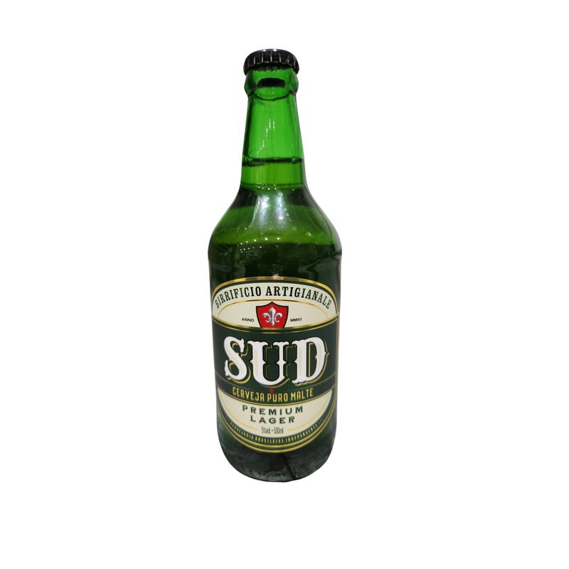 CERVEJA ARTESANAL SUD PREMIUM LAGER 500ML VIDRO FD 12UN