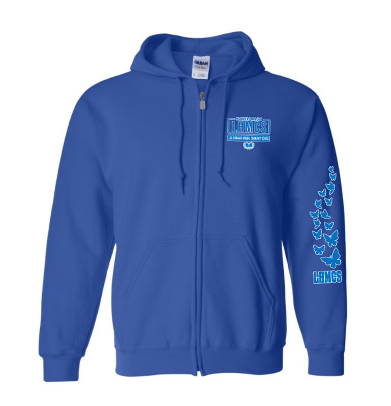 LHMCS - Butterfly Full Zip Hooded Sweatshirt
