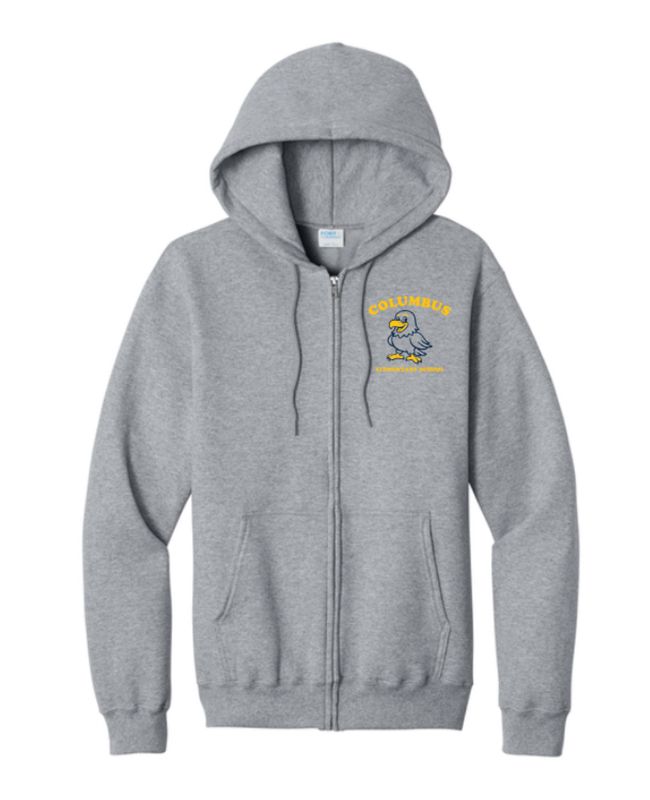 Columbus - Full Zip Hooded Sweatshirt