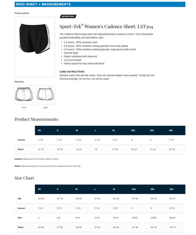 Brewster Cheer -  Running Shorts