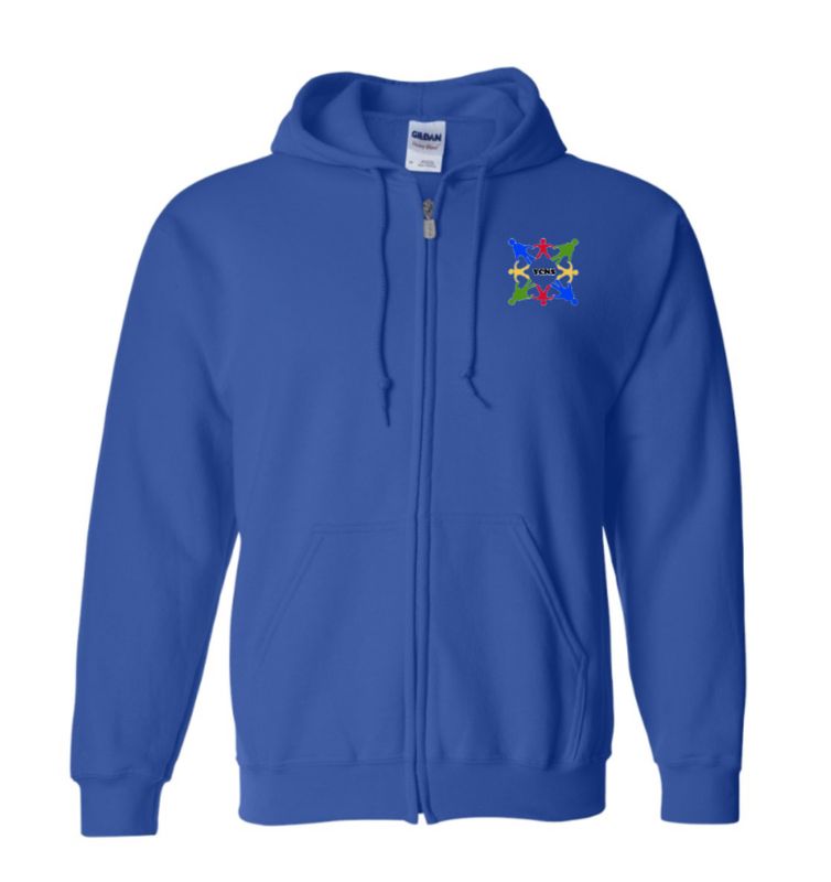 YCNS - Toddler-Adult Full Zip Hooded Sweatshirt