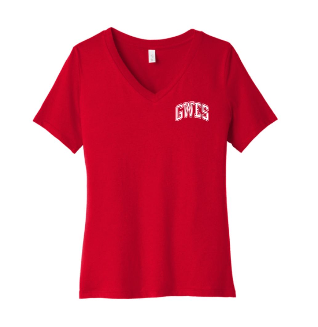 GW STAFF - GWES Women's V Neck