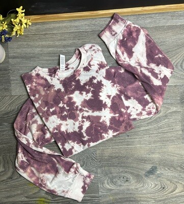 Heather Maroon Acid wash, Distressed  Reverse Tie Dye T-shirts