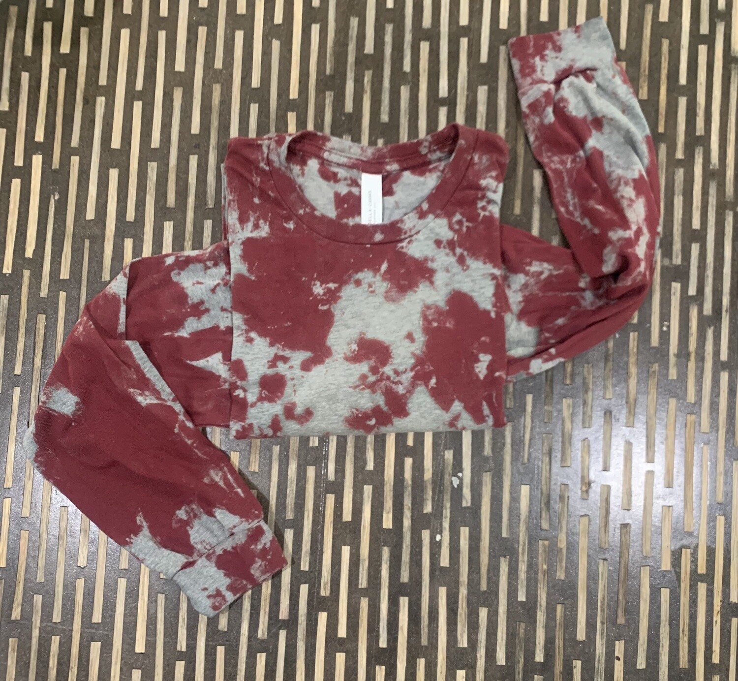 Heather Cardinal Acid wash, Distressed Reverse Tie Dye T-shirts
