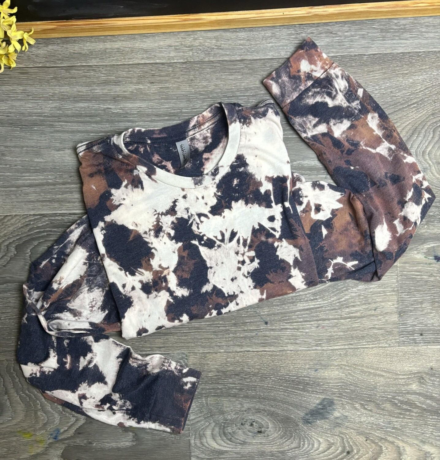 Midnight Navy Acid wash, Distressed Reverse Tie Dye T-shirts