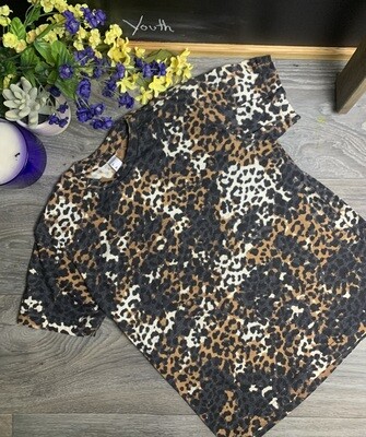 Black Leopard Acid wash, Distressed Reverse Tie Dye T-shirts