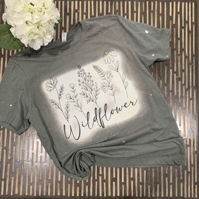 Minimalist Wildflower T shirt
