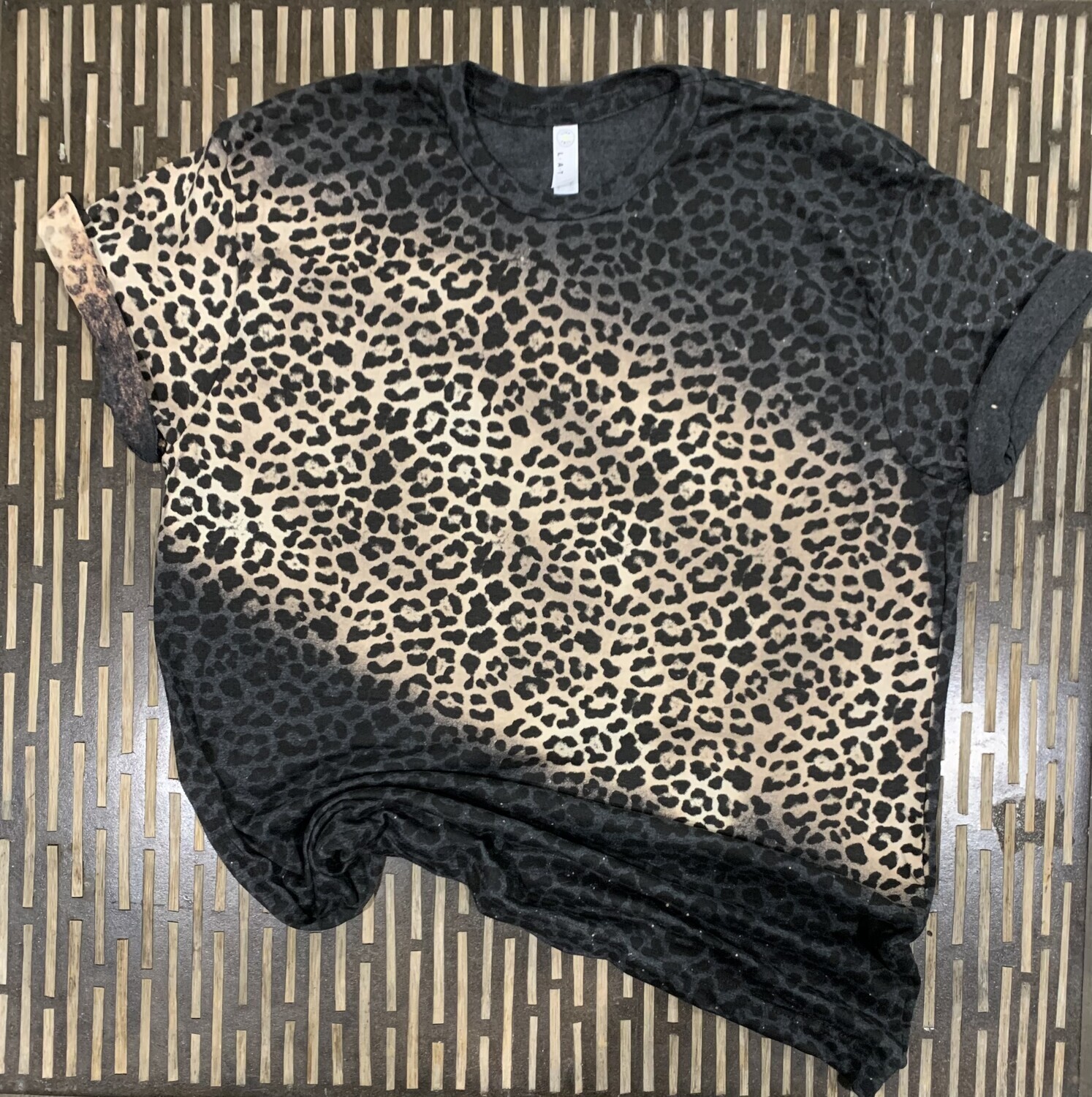 Black Leopard bleached T-shirts