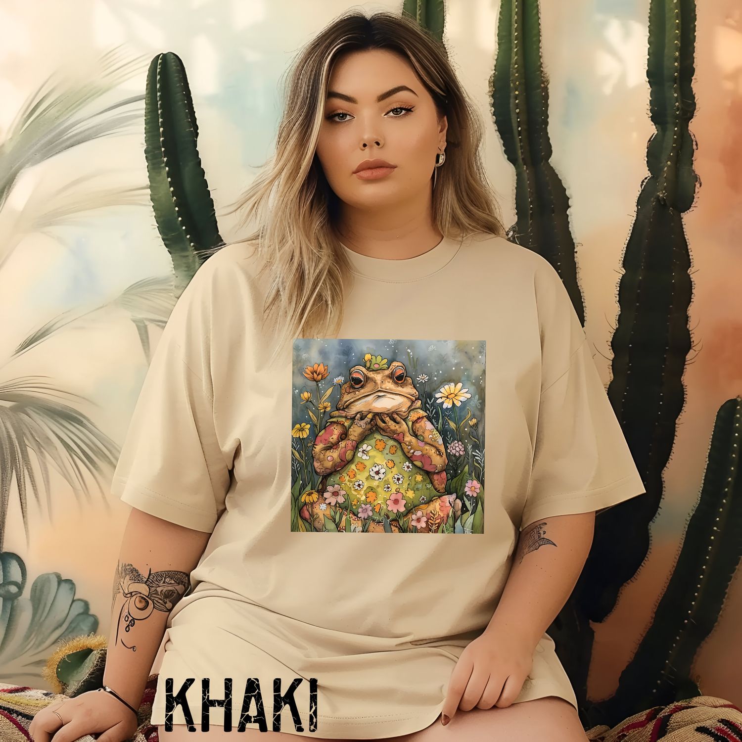 Cottage Core Aesthetics Ms Toad in a Field of Flowers, Cute Toad in Flower Bed Tshirt, Comfort Colors Tshirt