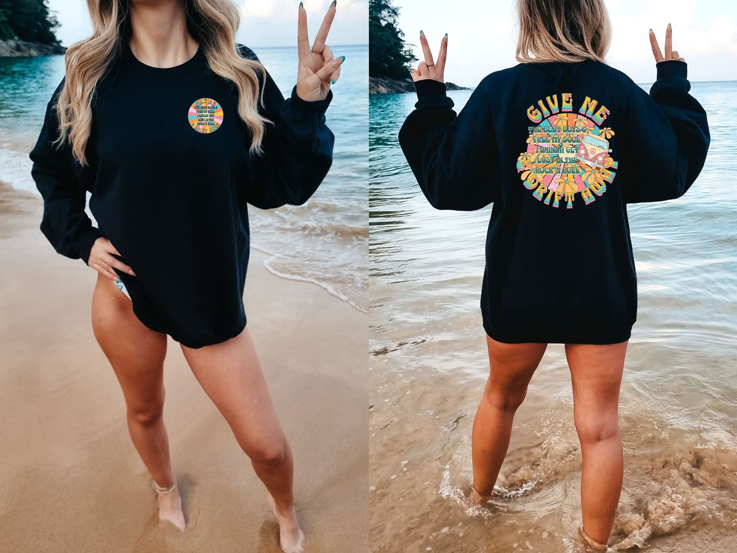 Give me the Beat Boys sweatshirt,  Rock n Roll SweatShirt, Graphic Sweatshirt, Trendy Graphic Beat Boys Sweatshirt, Vintage Theme sweatshirt