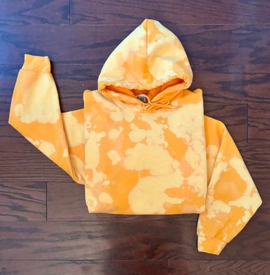 Reverse Tie Dye Acid Wash Crewneck Sweatshirt or Hoodie, Custom Vintage Acid Wash Sweatshirt, Distressed Vintage Look Crew, Hand Dyed Shirts