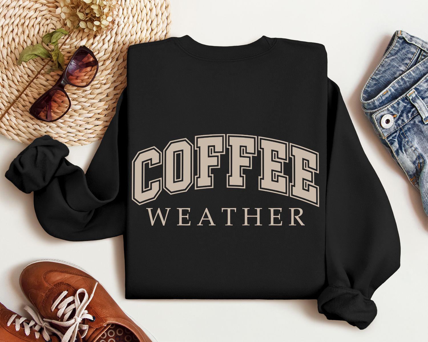 Coffee Weather Crewneck Sweatshirt or Hoodie