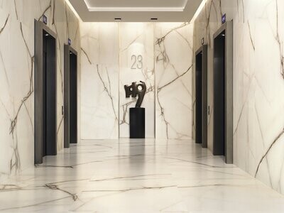 Jewels Cream Polished Slab 1200 x 2400 x 6 mm (Price Per Slab - 2.88M2)