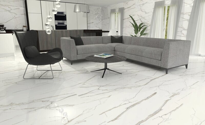 Statuario  Gold Natural Porcelain Tile (Price Per M2)