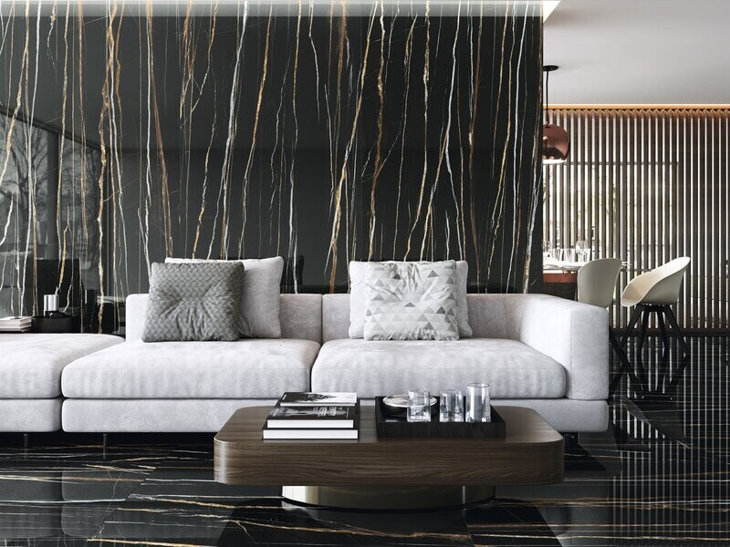 Voilet Noir Polished Slab 1200 x 2600 x 6 mm (Price per Slab - 3.12 M2)