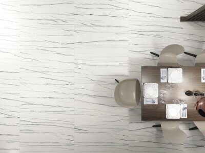 Voilet Blanc Polished Slab 1200 x 2600 x 6 mm (Price per Slab - 3.12 M2)