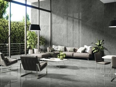 Picasso Grey Porcelain Slab 1200 x 2600 x 6 mm (Price Per Slab - 3.12M2)