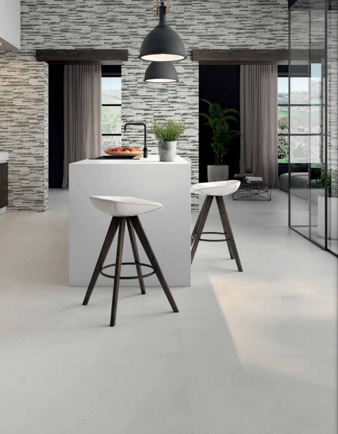 Nutra Blanco Concrete Effect Porcelain Tile Anti Slip 600 x 1200 x 10mm  (Price Per M2)