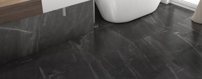 Mar Egeo Black Matt Porcelain Tile (Price Per M2)