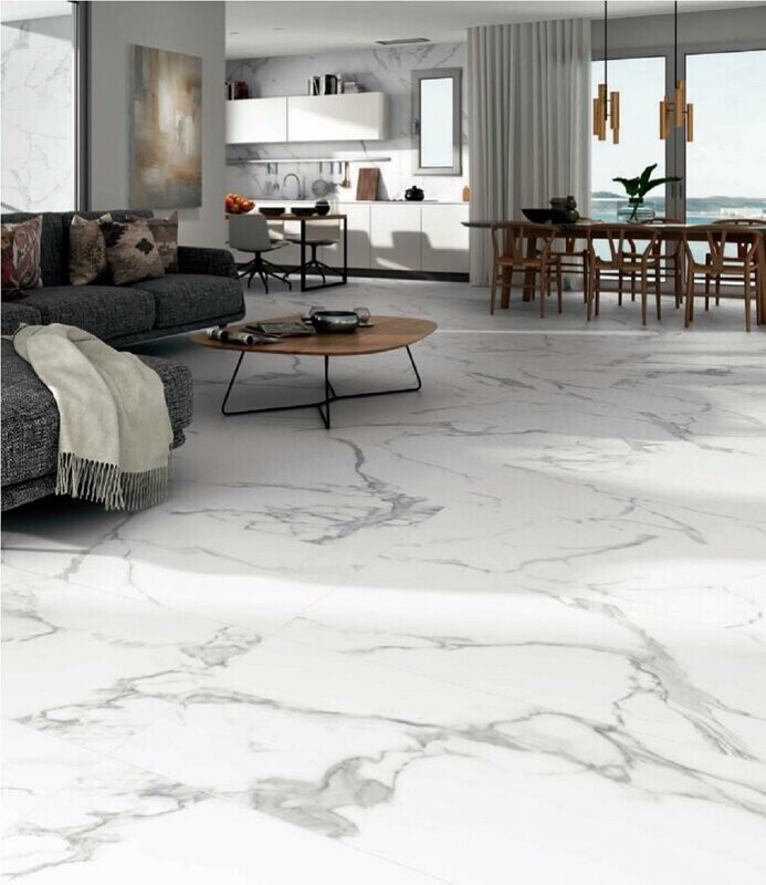 Calacatta Super White Matt Porcelain Tile ( Price Per M2)