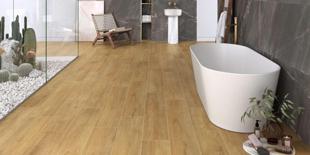 Bruo Honey wood Effect Porcelain Tile Matt (Price Per M2)