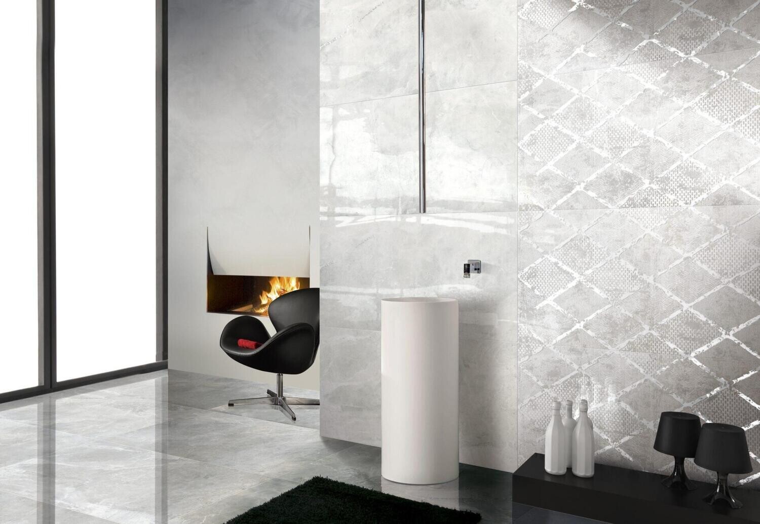 Pearl Grey Polished Porcelain Tiles (Price per m2)