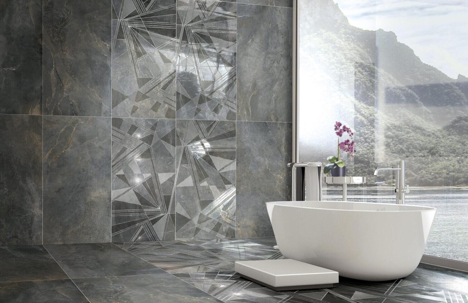 Pearl Fume Matt Porcelain Tiles (Price per m2)