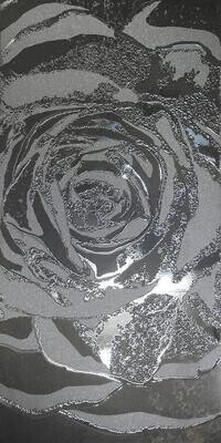 Moonstone Rose Dark Silver