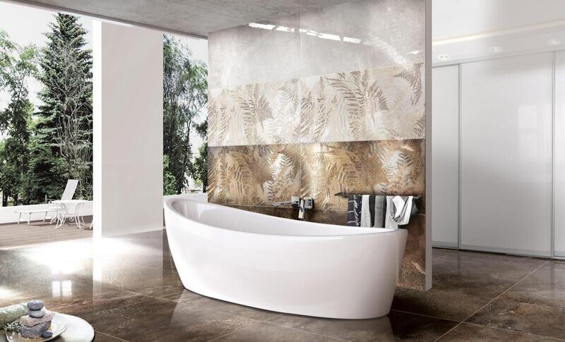 Mood White Bronze Porcelain Tiles (Price per Tile)