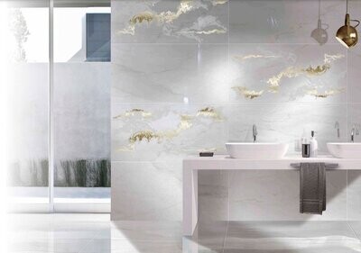 Mercury White Porcelain Tiles (Price per m2)