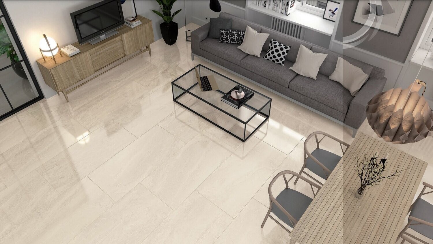 Kenya Marfil Porcelain Tile   (Price Per M2)