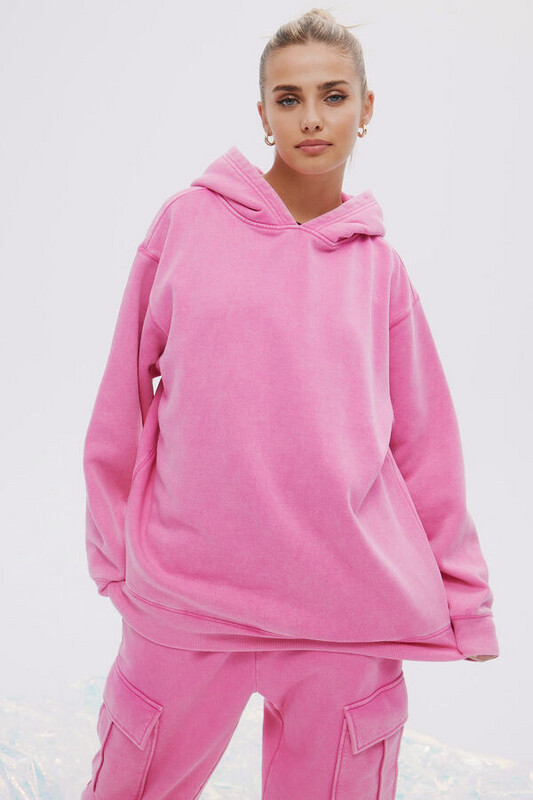 Pink Hooded Sweater