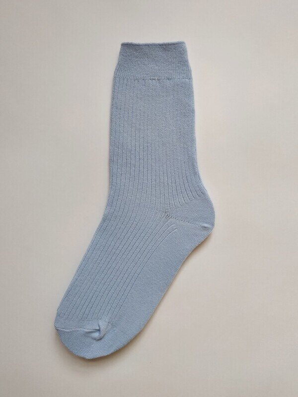 Носки из хлопка голубого цвета