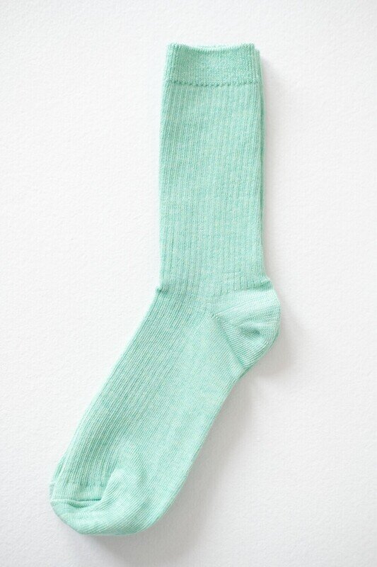 Носки из хлопка мятного цвета