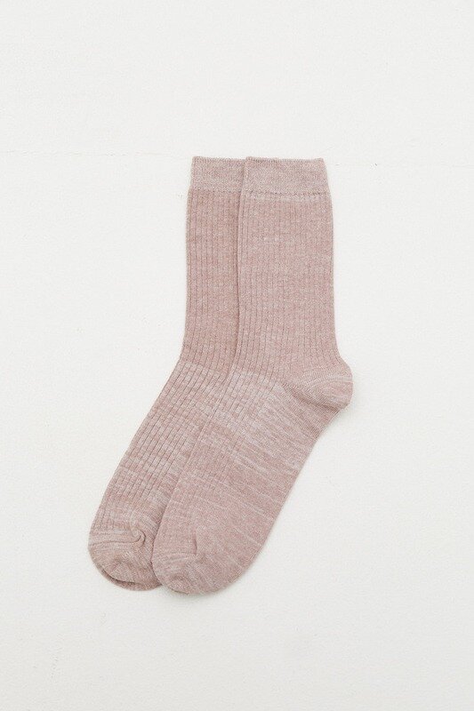 Носки из хлопка пыльно-розового цвета