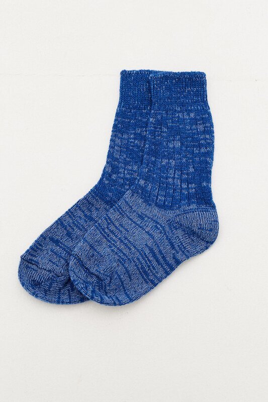 Носки ярко-синего цвета из шерсти