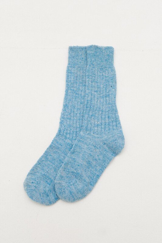 Носки из шерсти голубого цвета