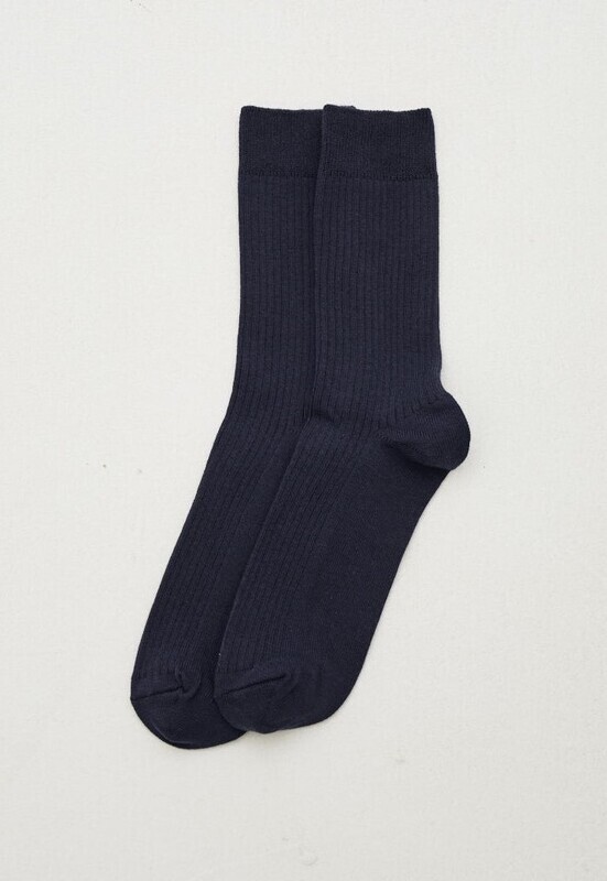 Носки из хлопка темно-синего цвета