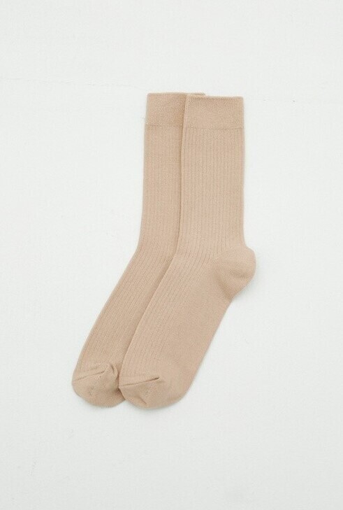 Носки из хлопка бежевого цвета