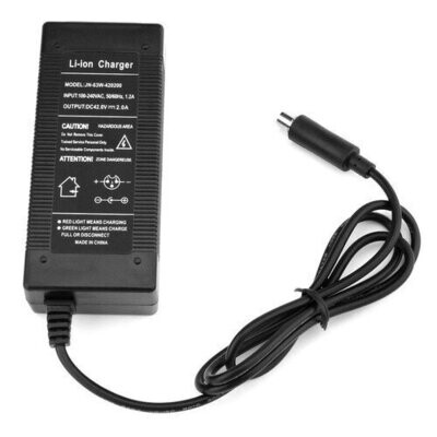 Chargeur de batterie au lithium pour vélo électrique, scooter à équilibrage automatique, accessoires de chargeurs articulation ion, vélo électrique, scooter et hoverboard, pipeline 42V  18