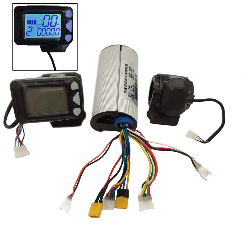 Kit contrôleur BLDC 24V 250W + écran LCD avec accélérateur + frein