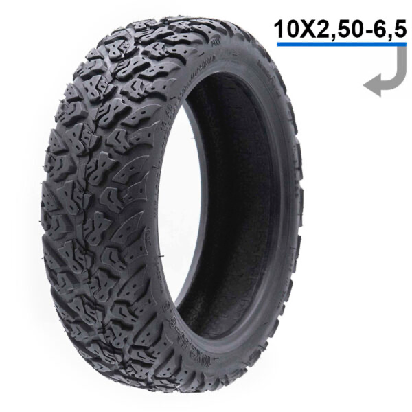 Pneu Solide Tout-terrain 10x2.75-6.5 Pour Dualtron 3 Et Trottinettes électriques – Sans Chambre à Air, Caoutchouc Résistant