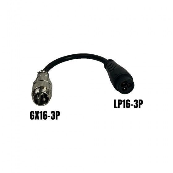 Adaptateur Chargeurs GX16 3 pins en mâle LP16 - Dualtron et Speedway