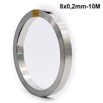 Nickel (acier plaque nickel) 8x0,2 mm -10m