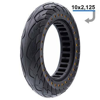 Pneu plein ultraléger 10x2,125-6,1/B34 - points jaunes