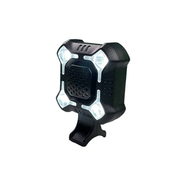 Feu Avant LED + Klaxon 2en1 Pour Vélo Électrique 12V-80V - Phare Puissant Scooter Cyclomoteur