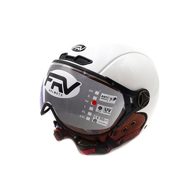 Casque JET FRV blanc brillant (taille XS à XXL) (XS) Casque JET FRV blanc brillant (taille XS à XXL) (XS)