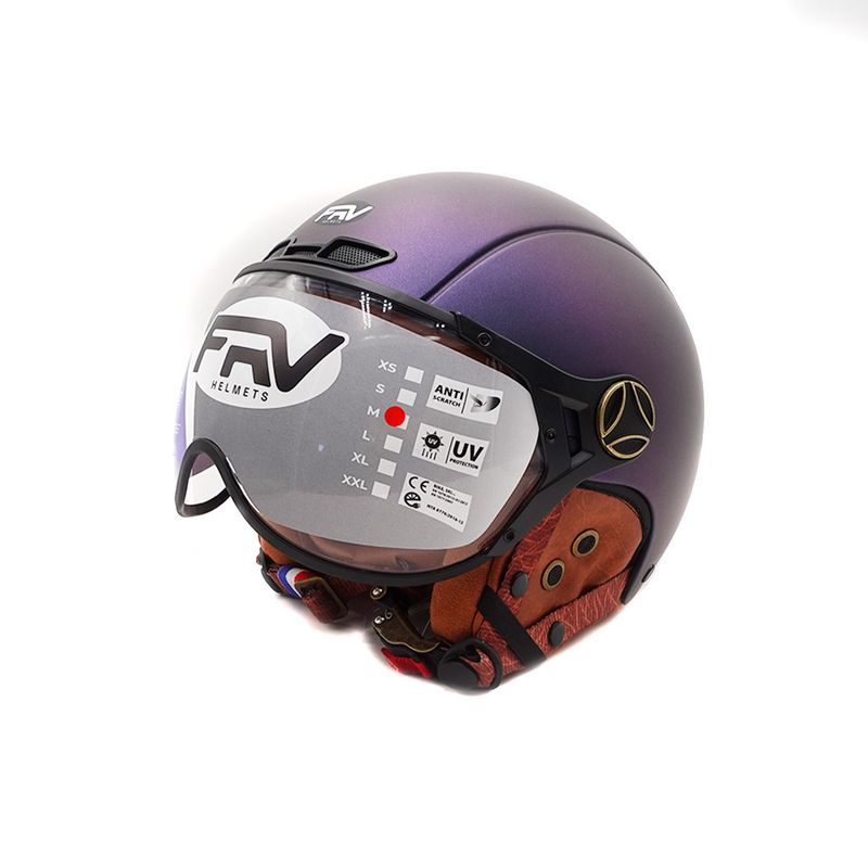 Casque JET FRV bleu mat caméléon (taille XS à XXL) (XS)