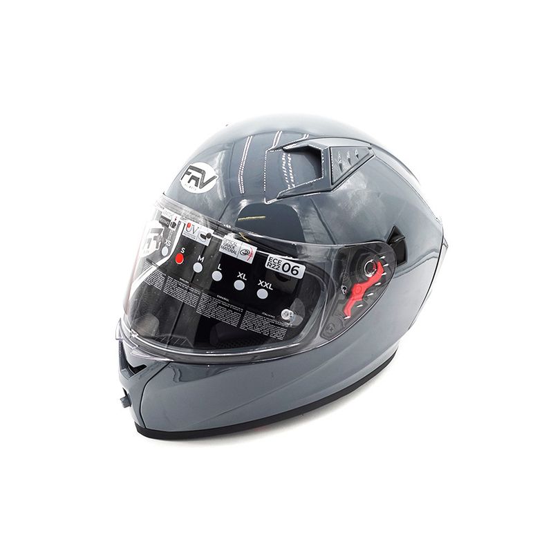 Casque intégral FRV gris (taille S à XL) (M)