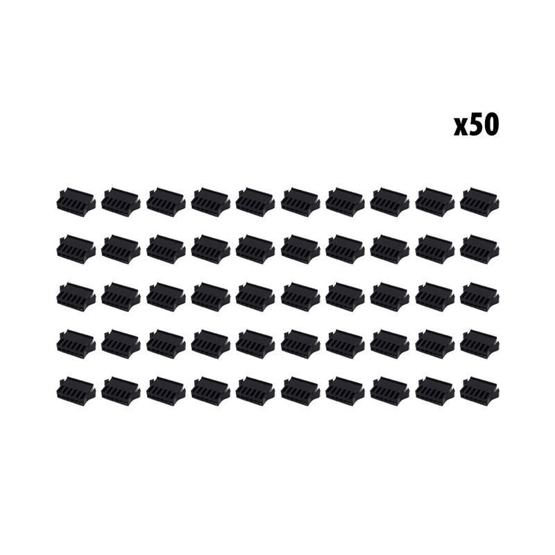 Connecteur SM 6 pins male x50 pcs